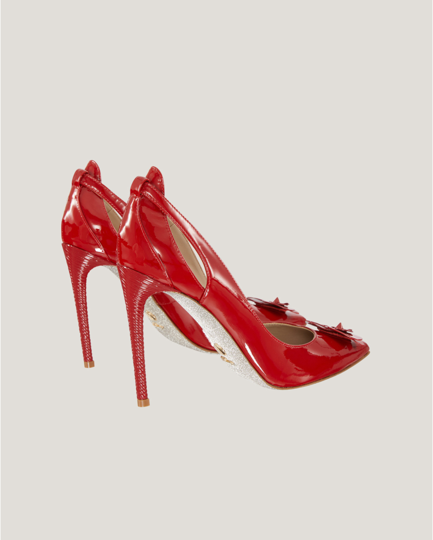 Patent leather Orchid pumps