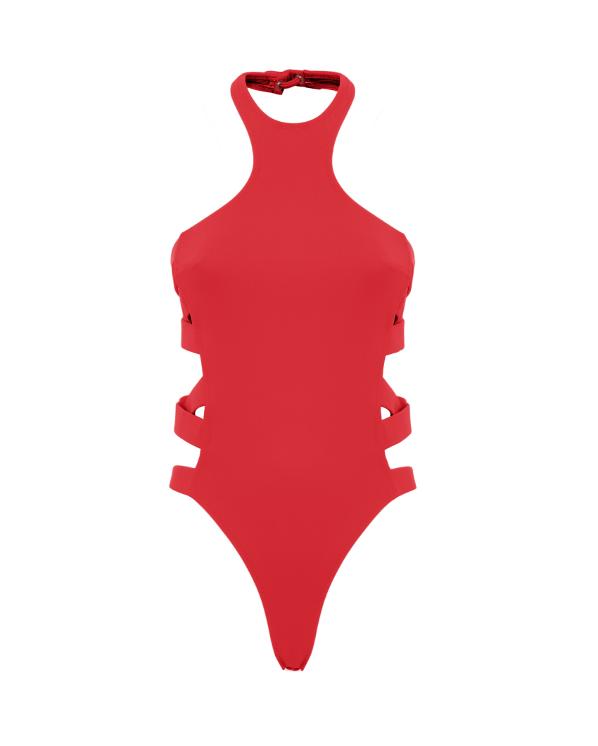 Halter neckline swimsuit