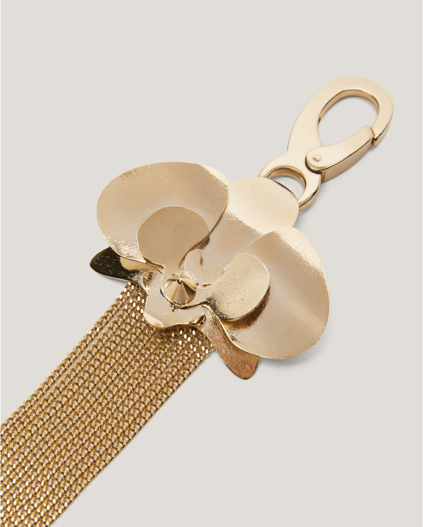 Orchid charm with tassel
