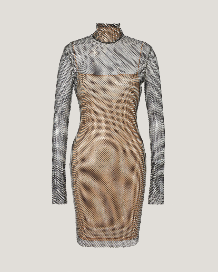 Elegant rhinestoned dress