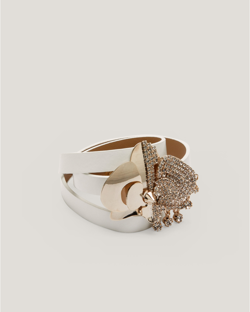 Moonlight Orchid bracelet with strap
