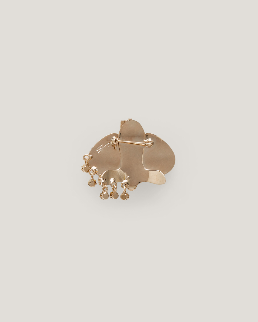 Moonlight Orchid brooch