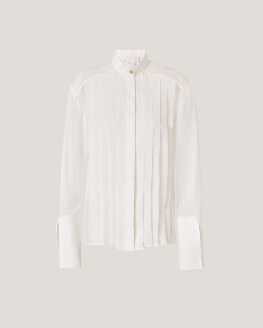 Mandarin silk shirt