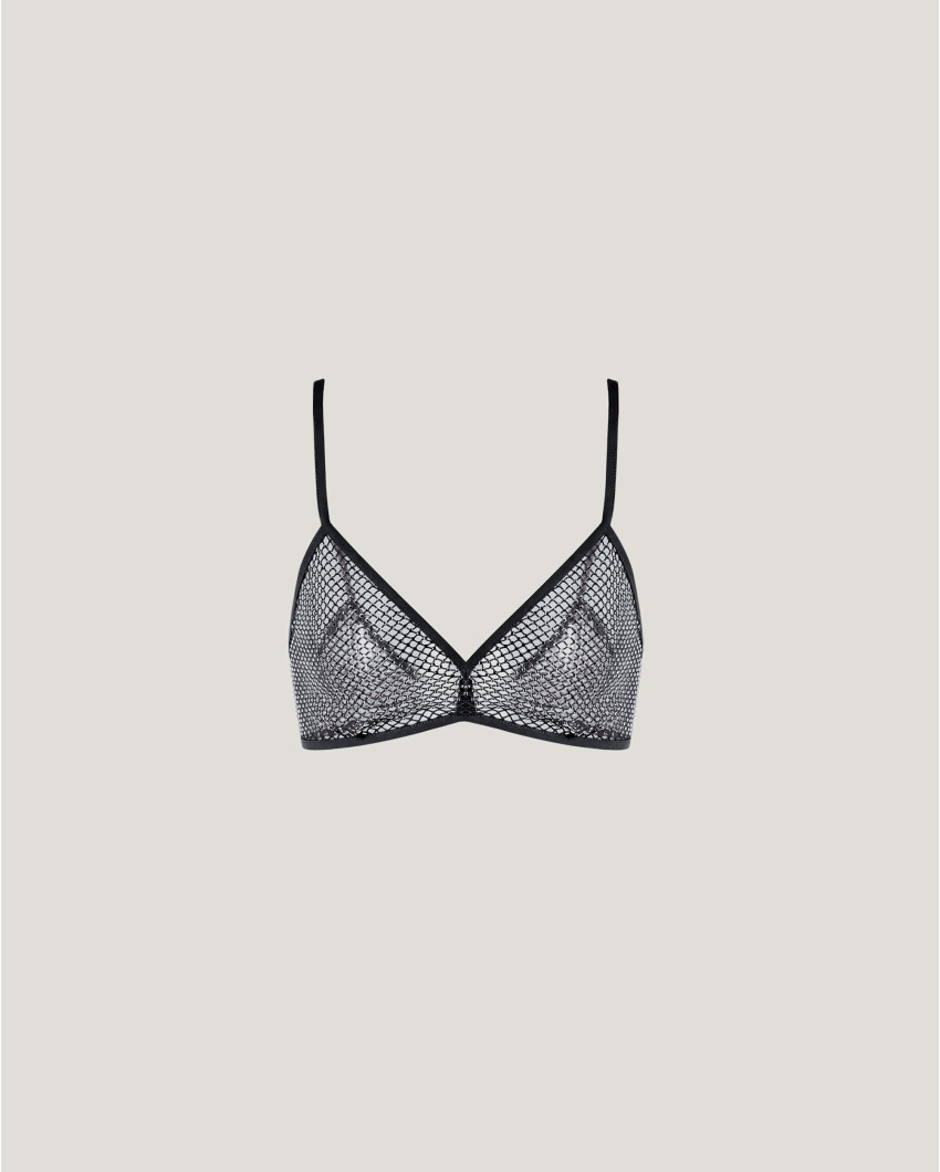 Rhinestone mesh top