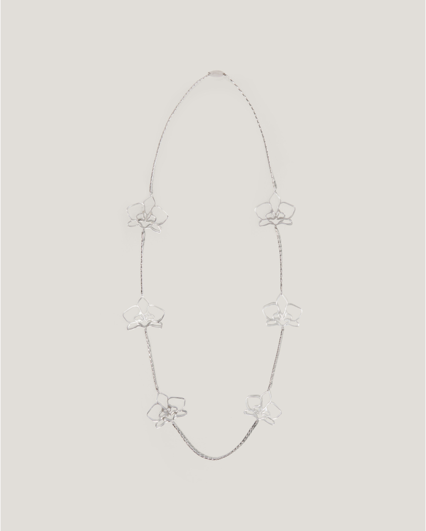 Outline Orchid necklace