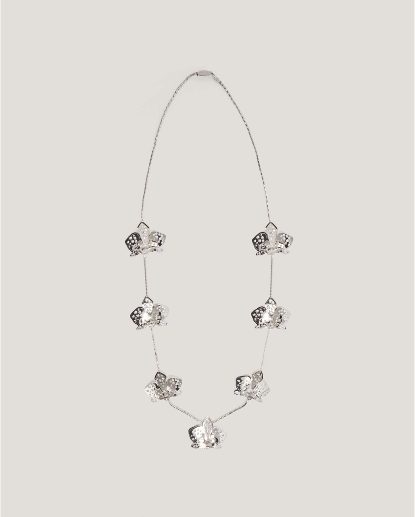 Perforated Orchid necklace