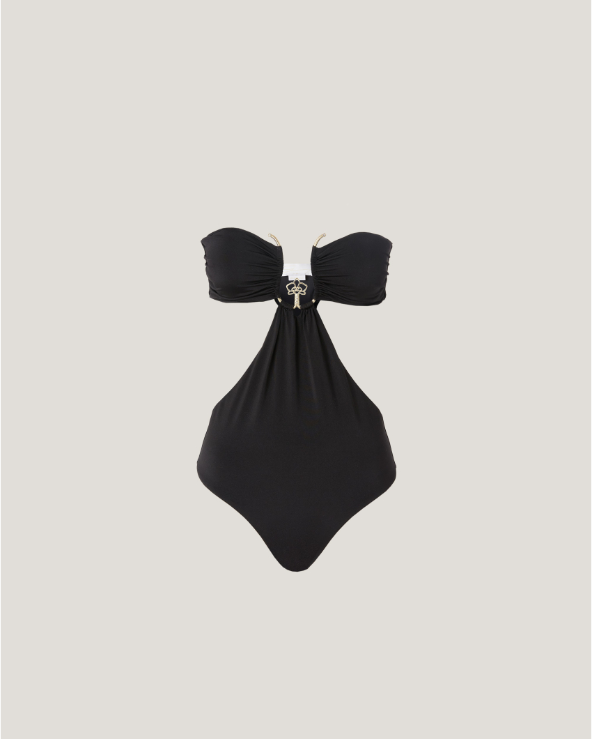 Swimsuit with orchid