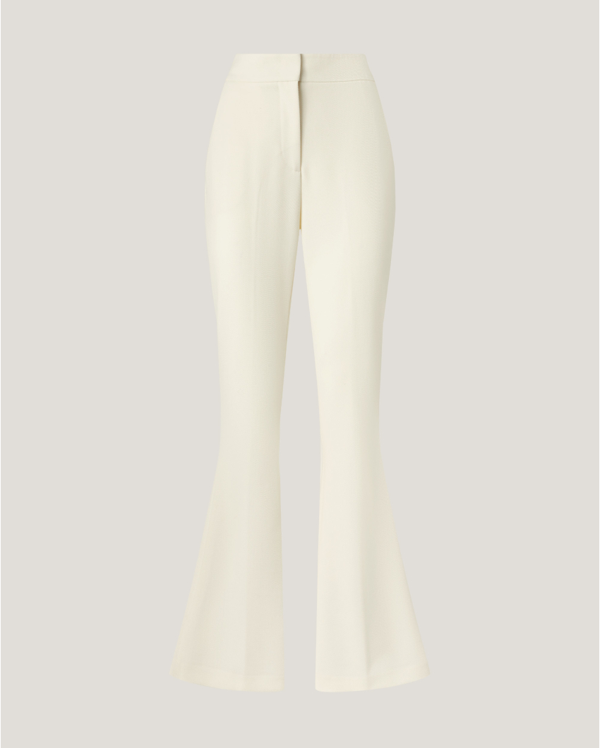Tailored wool-blend pants