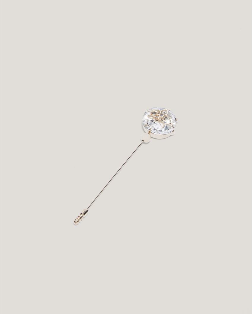 Rhinestone Orchid brooch