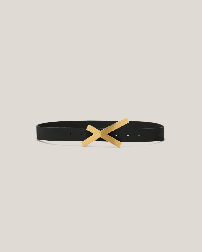 X leather belt