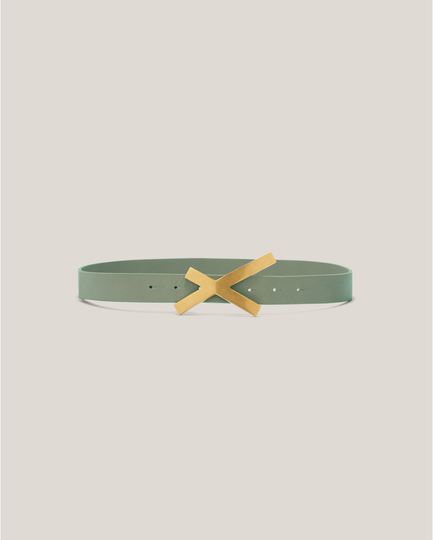 X leather belt
