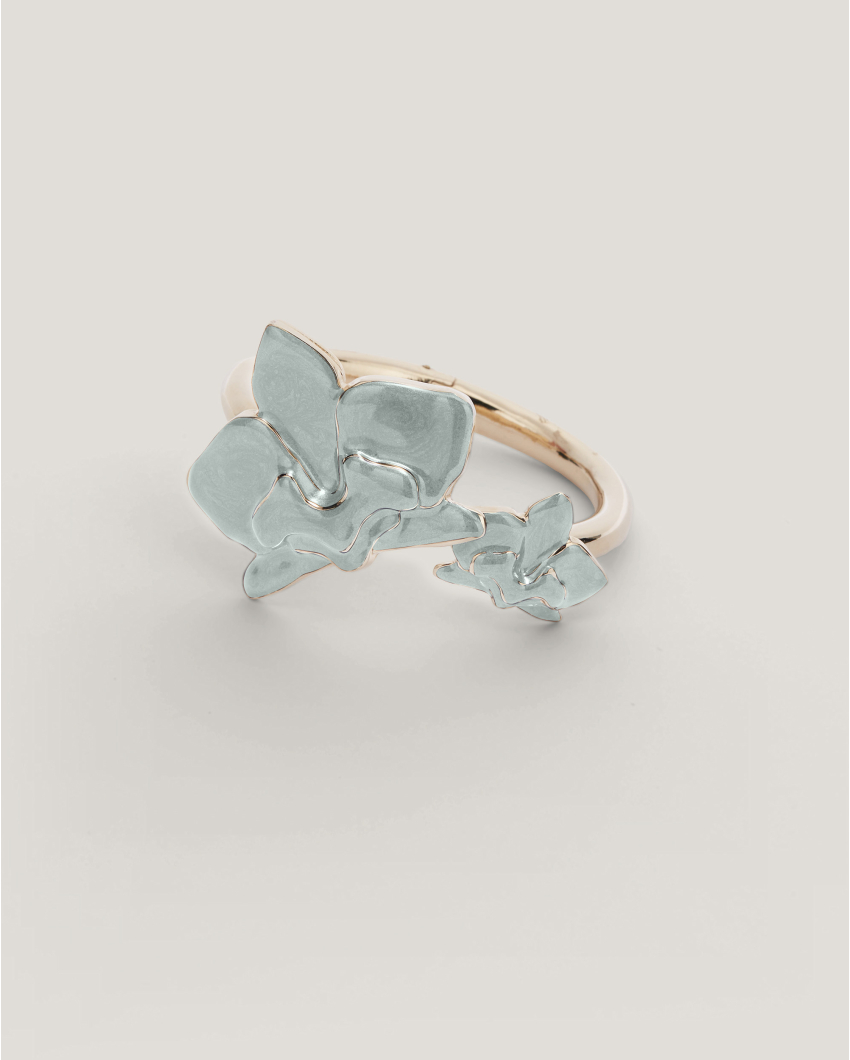 Enamel Orchid bracelet