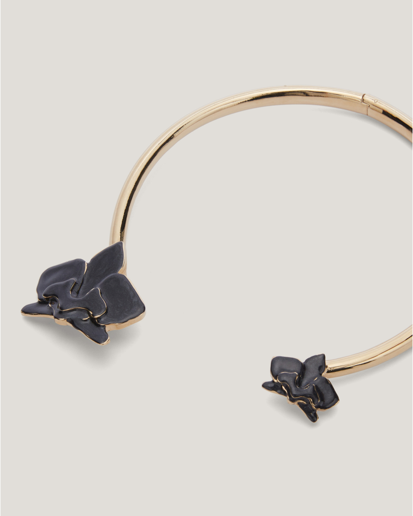 Enamel Orchid necklace