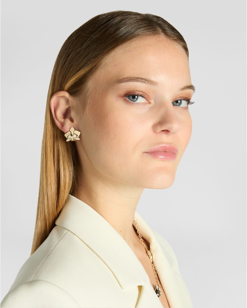 Orchid earrings