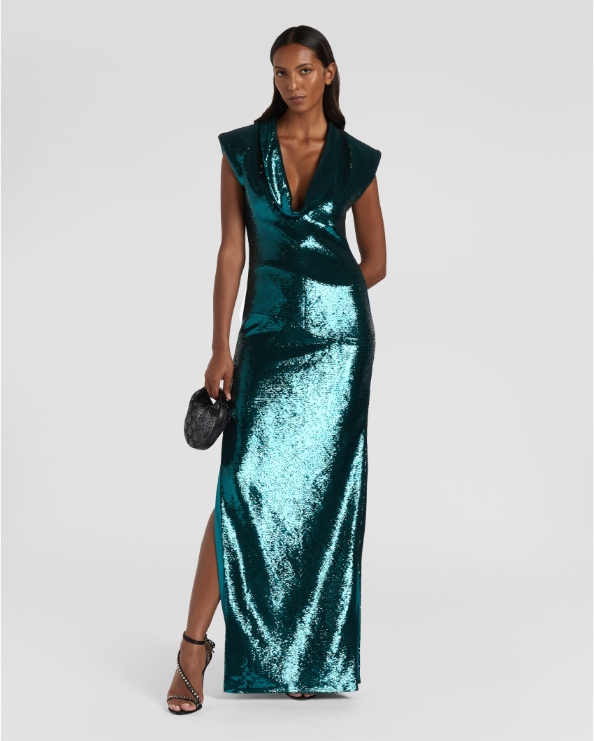 Long sequin gown