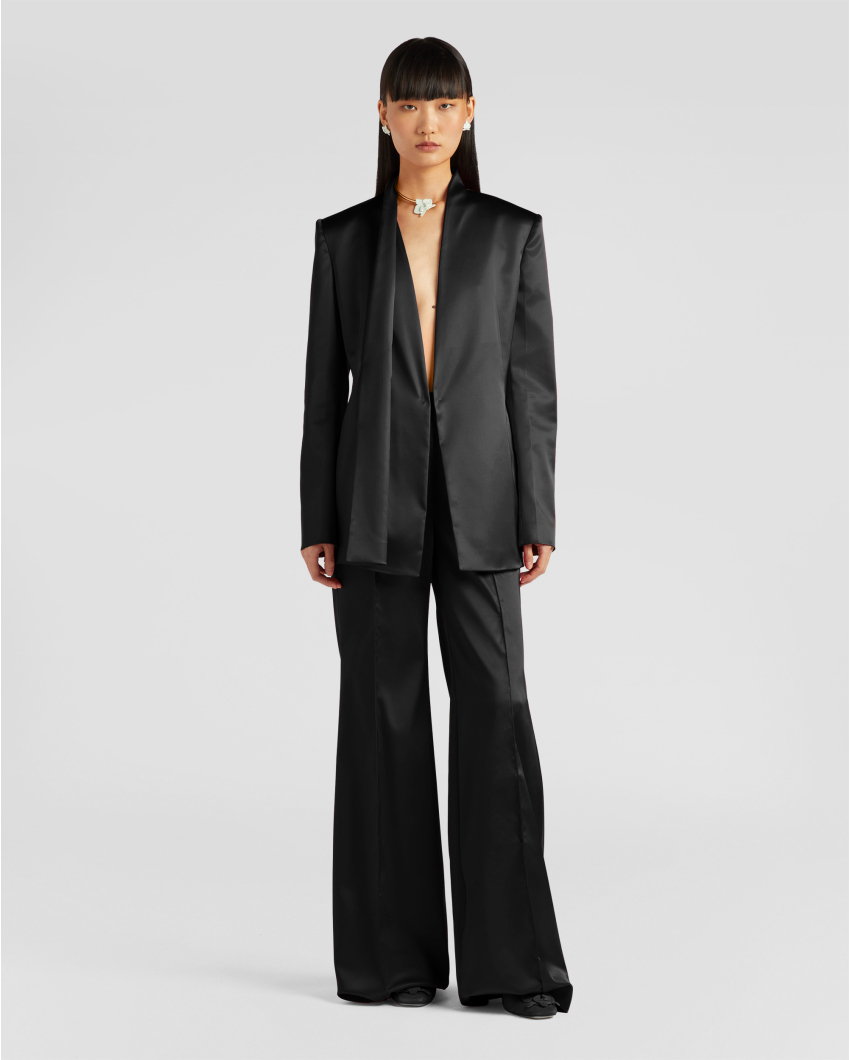 Satin flared pants