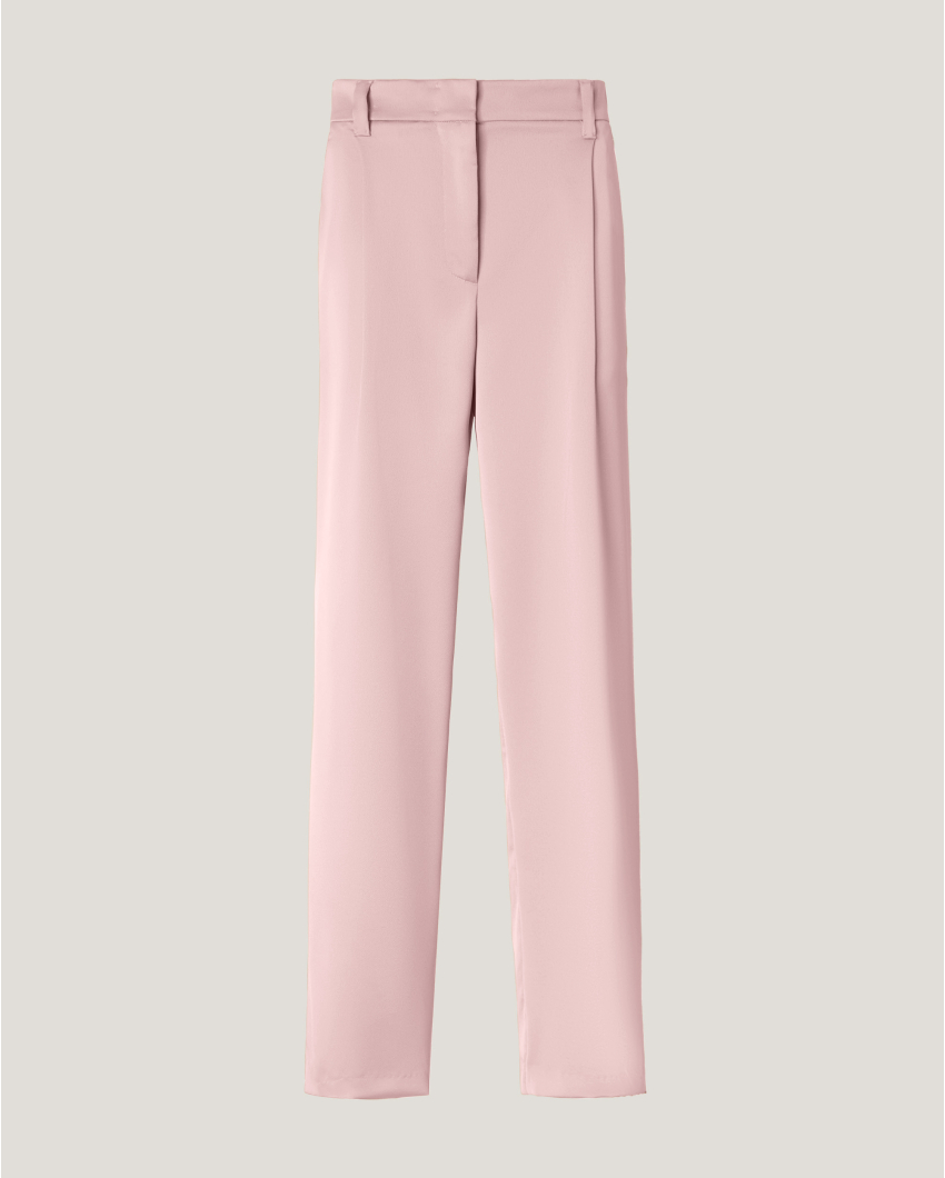 Satin tailored pants