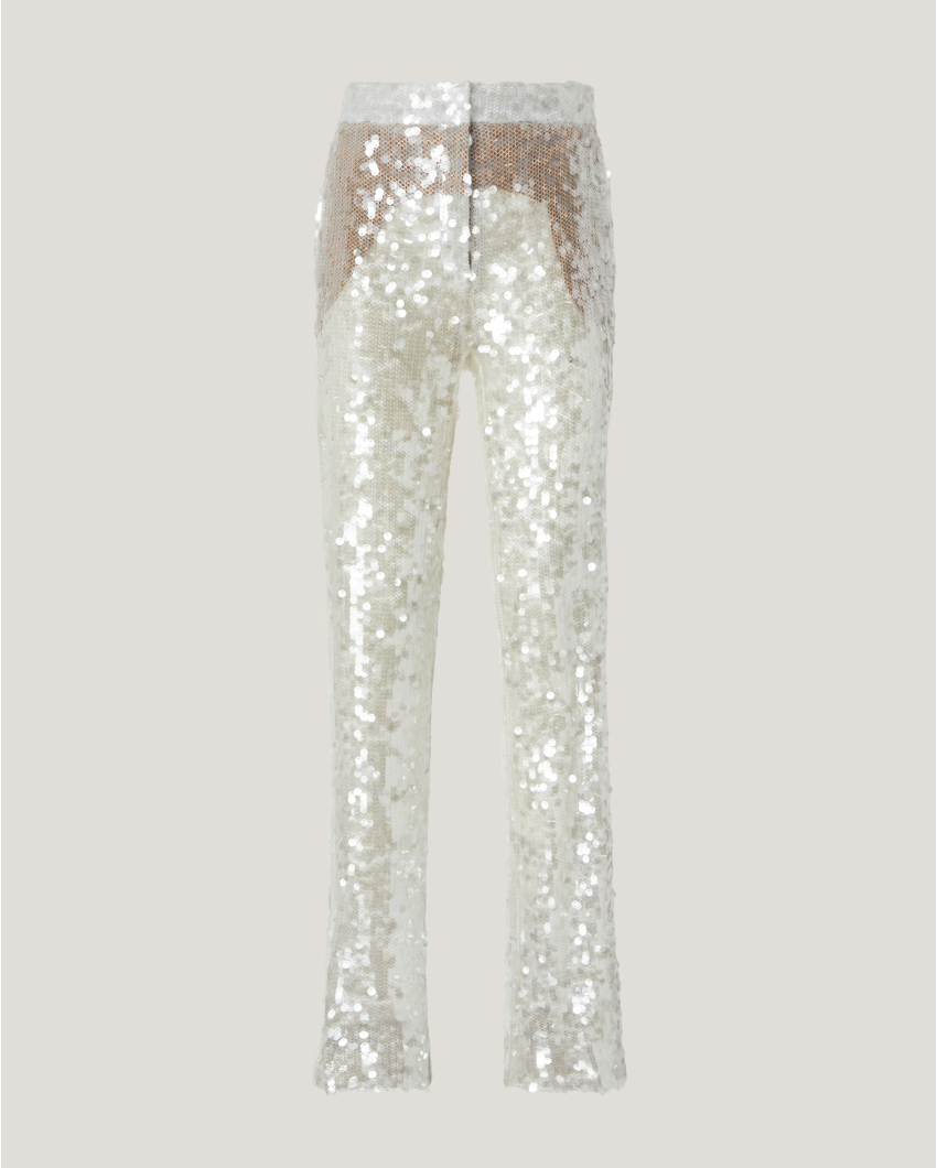 Sequin tailored pants