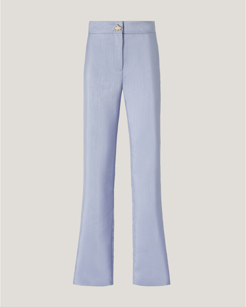 Shantung tailored pants