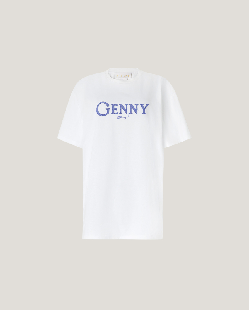 T-shirt with embroidered logo