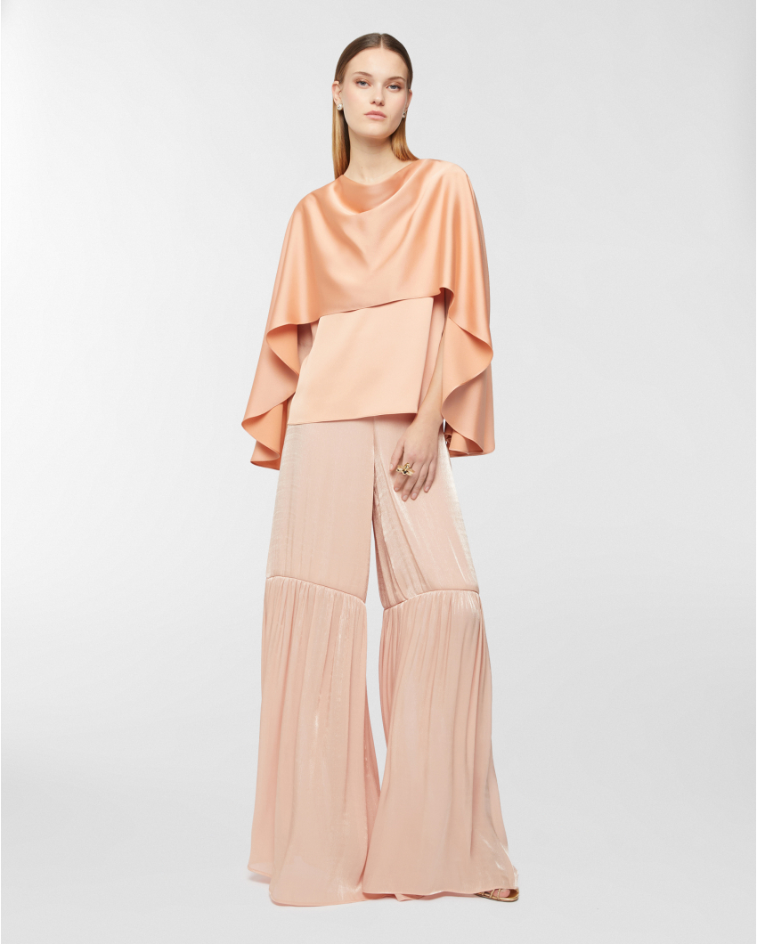 Draped cape top