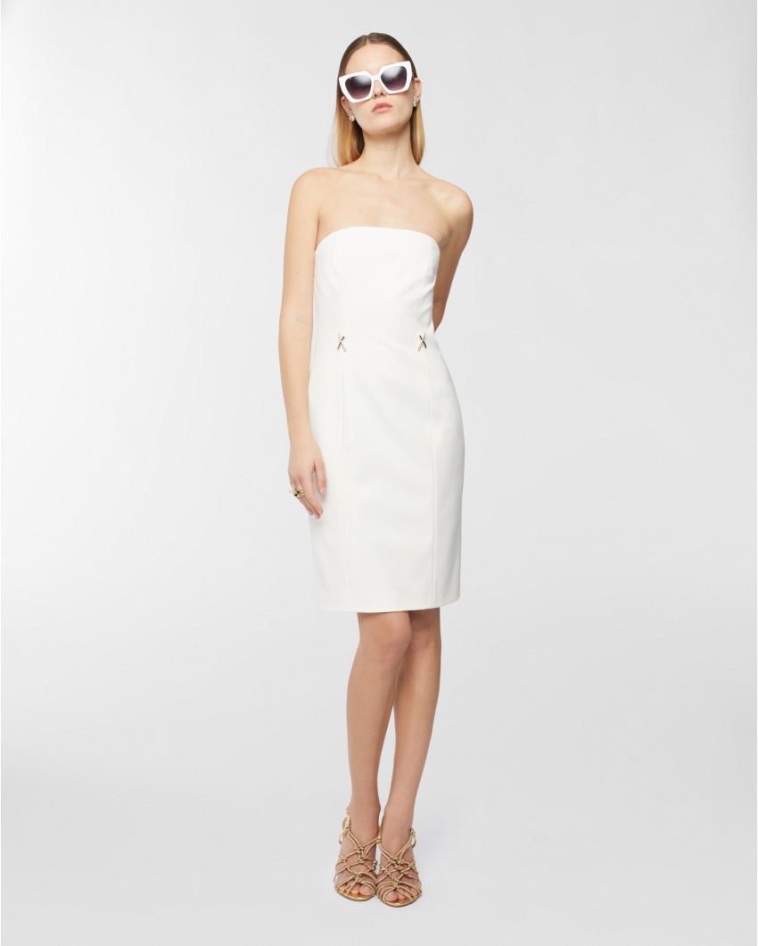 Viscose dress with X