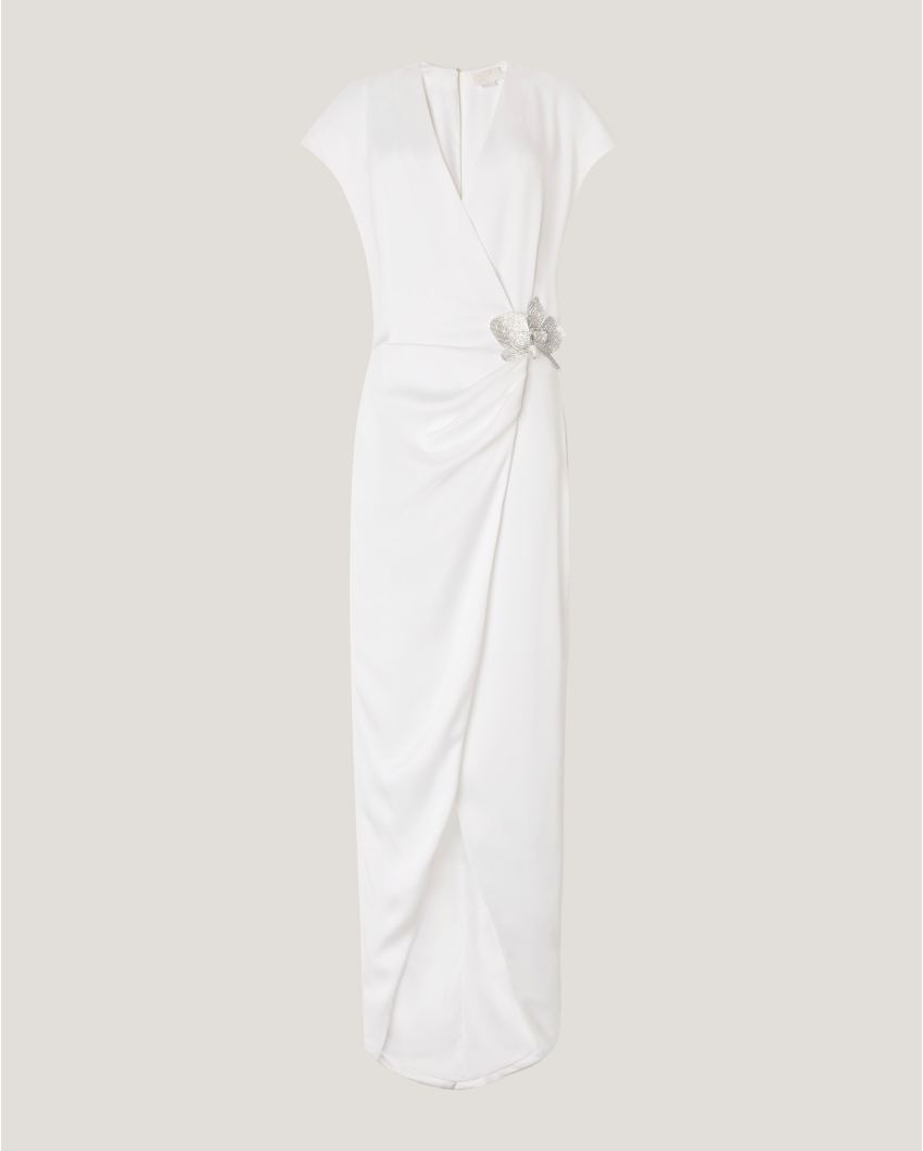 Long wrap dress