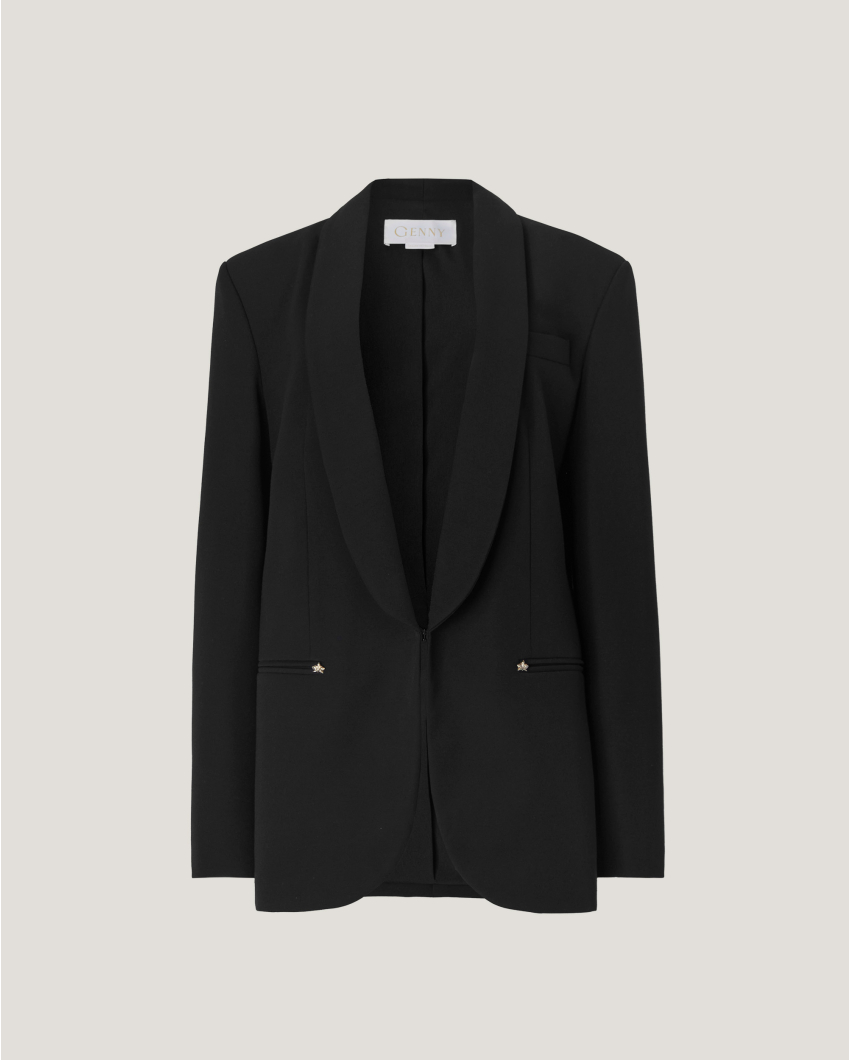 Blazer with a shawl collar