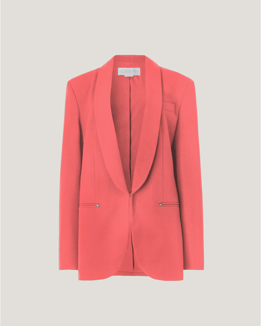 Blazer with a shawl collar