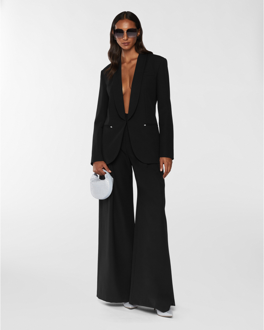 Blazer with a shawl collar