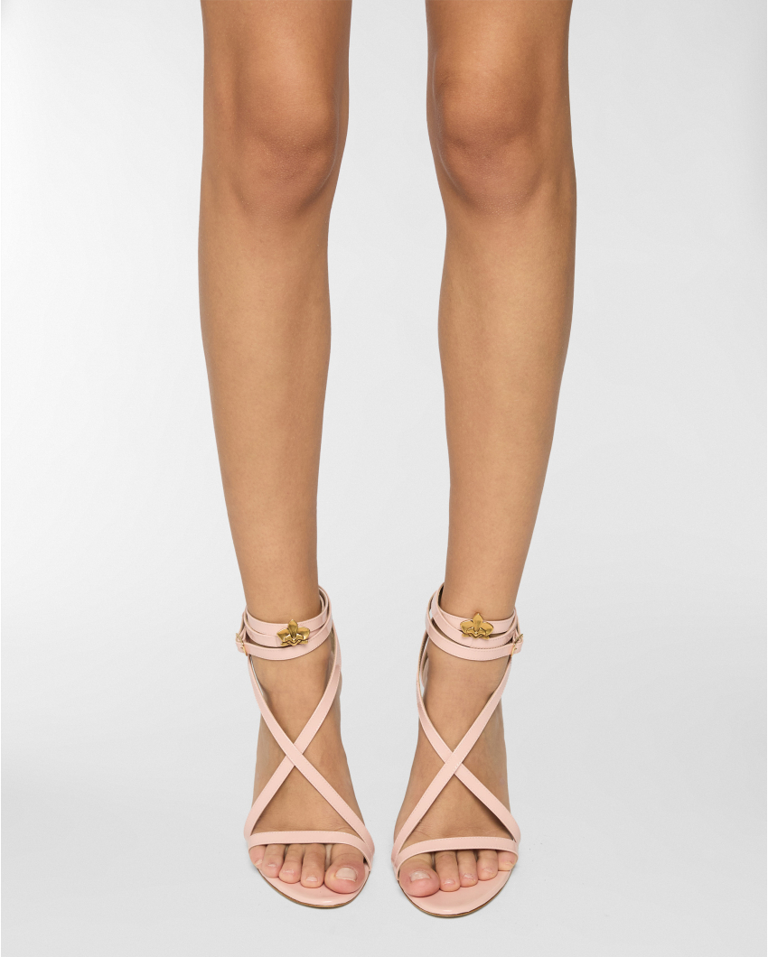 Cross-strap sandals