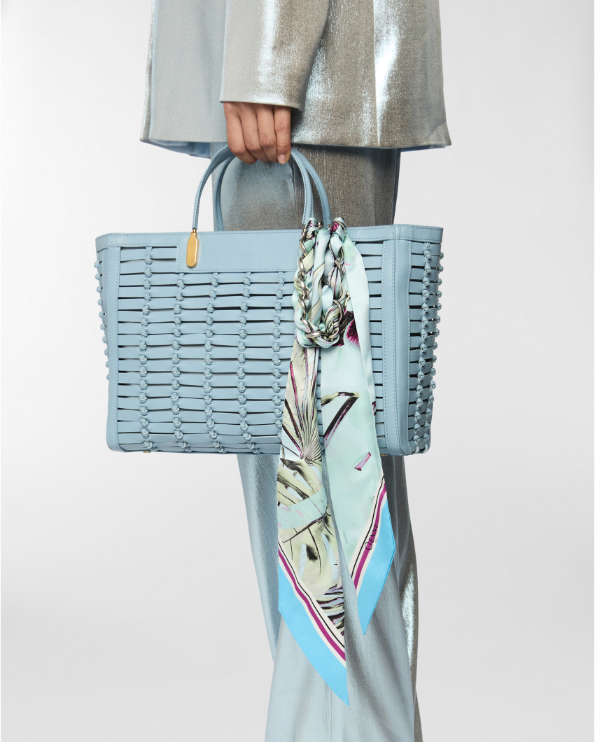 Medium leather Genny tote bag