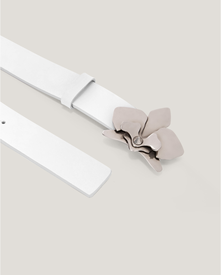 Belt with floral detail