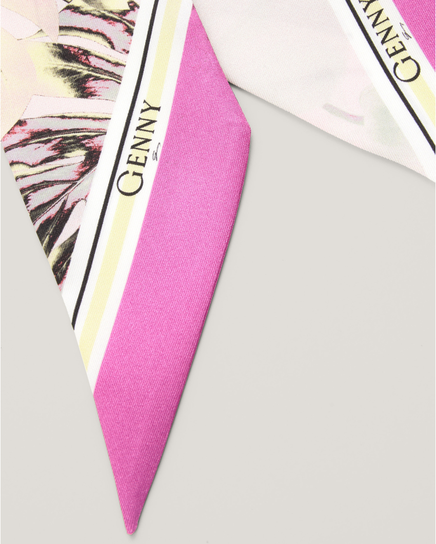 Jungle Orchids silk scarf