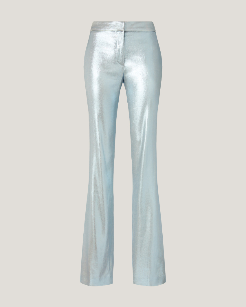 Shiny tailored trousers