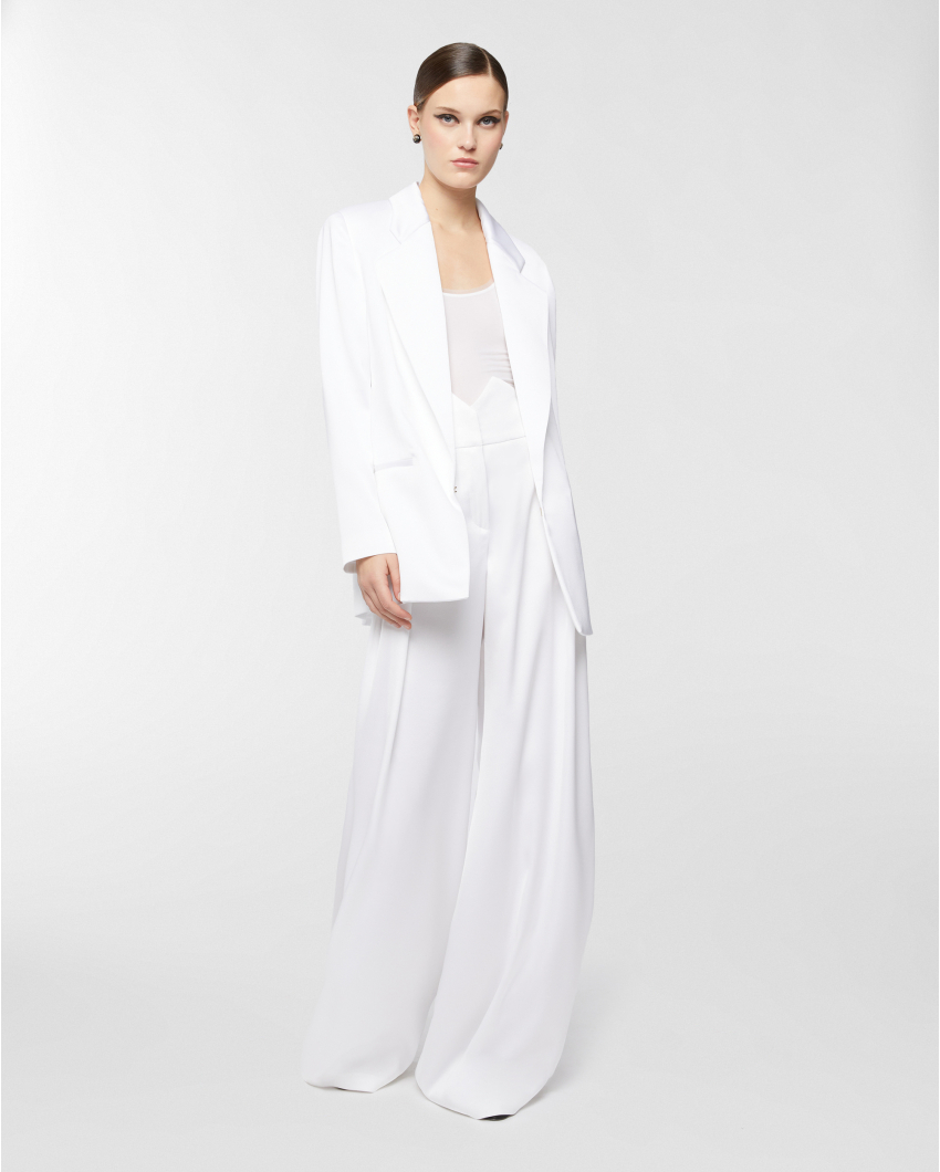 Palazzo trousers with high-waist band