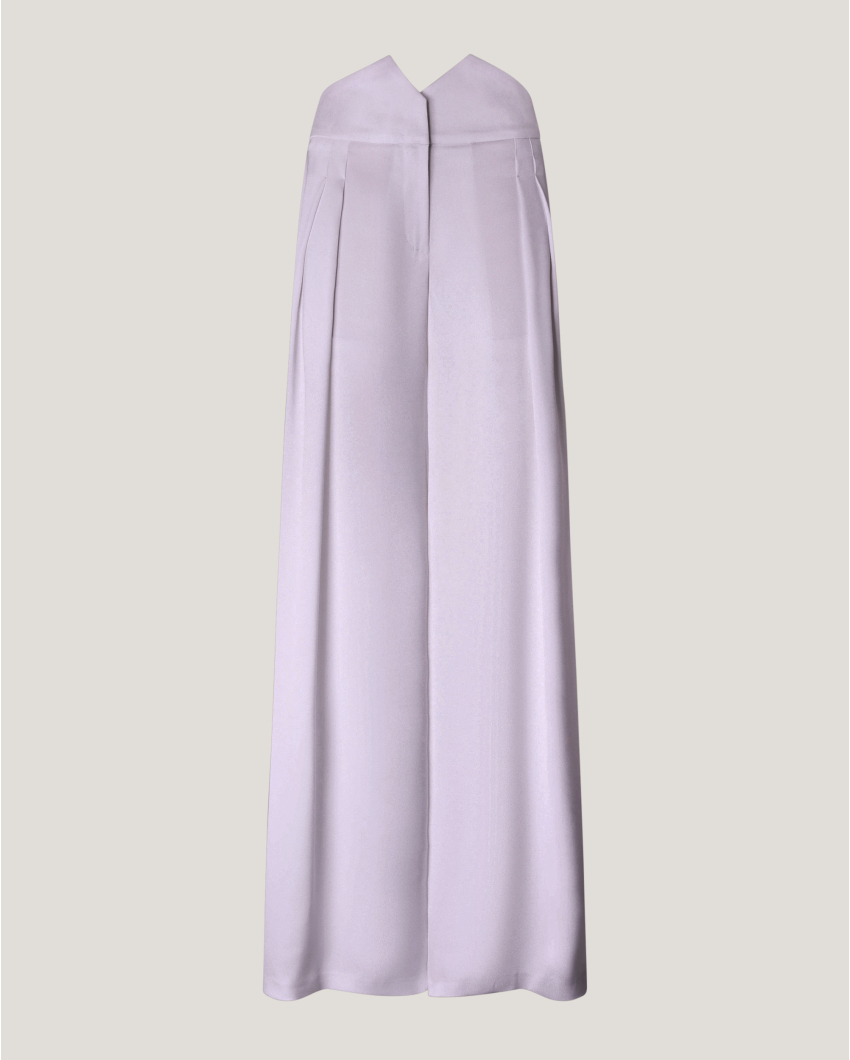 Palazzo trousers with high-waist band