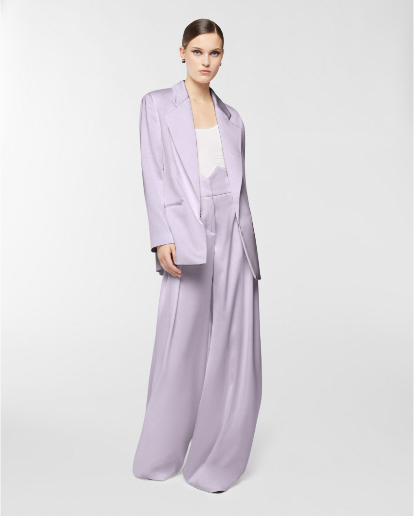 Palazzo trousers with high-waist band