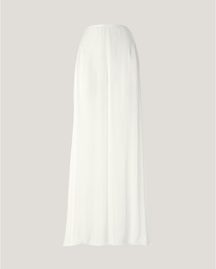 Wide trousers with ruched detail