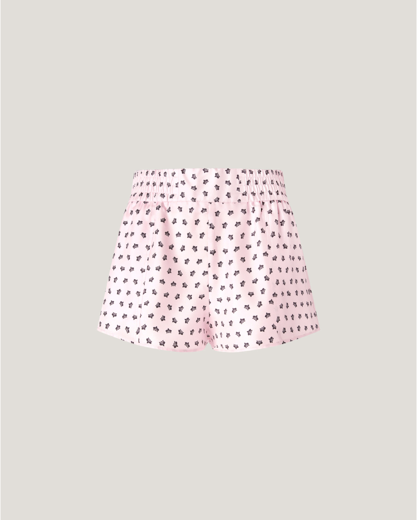 Micro Orchids silk shorts
