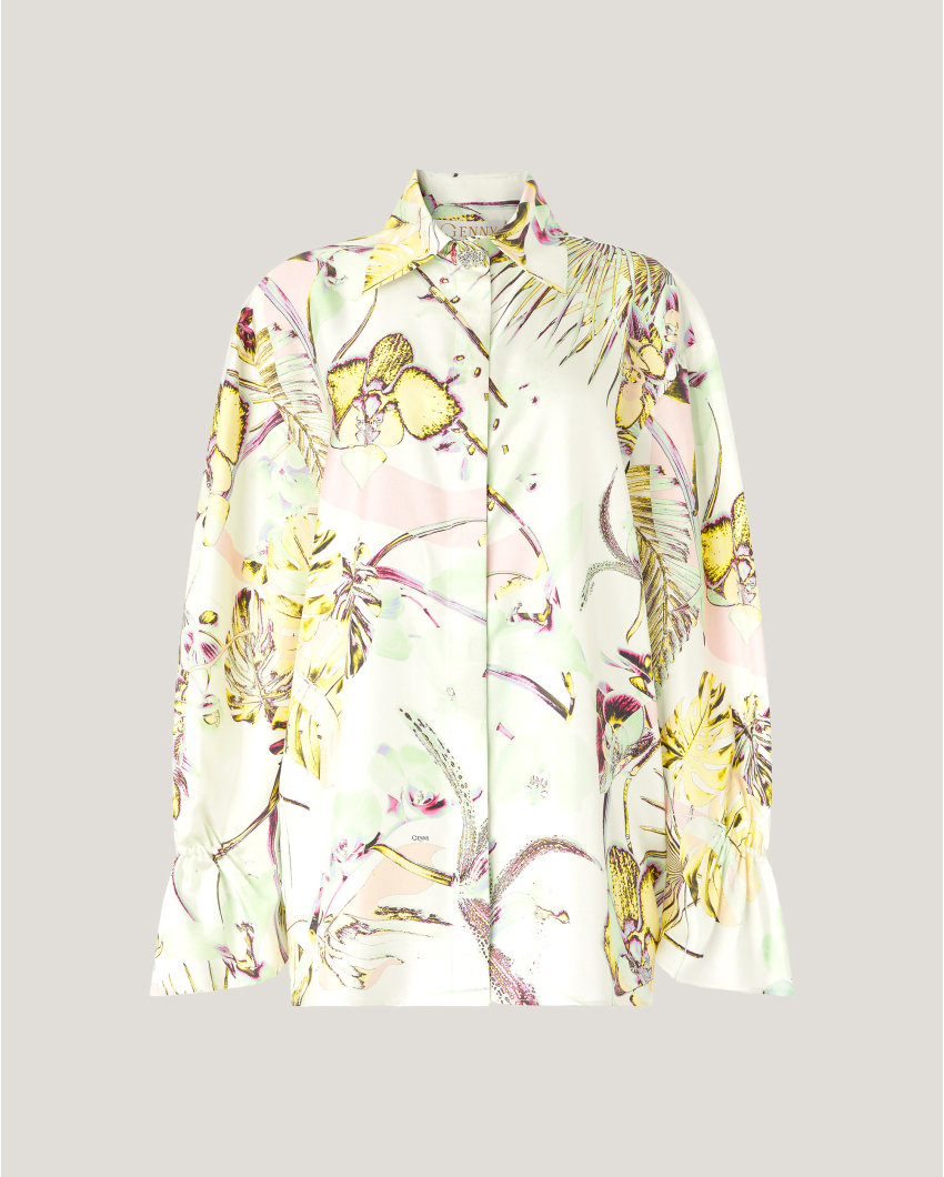 Jungle Orchids silk shirt 