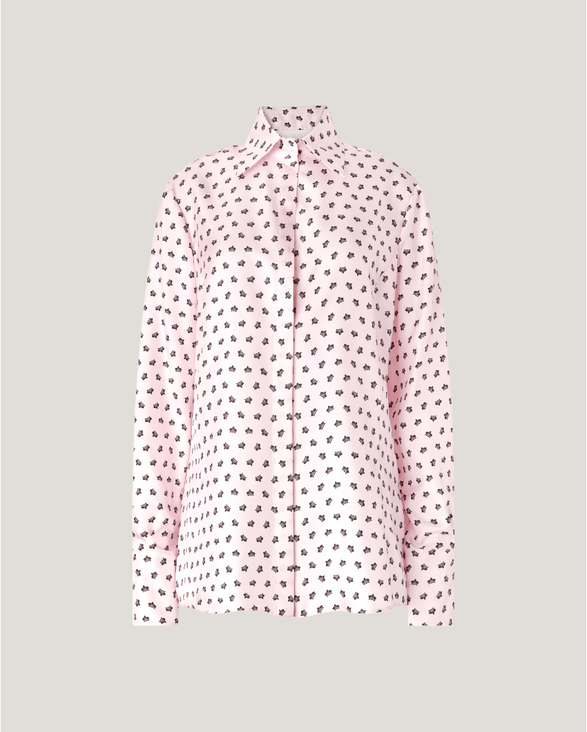 Micro Orchids silk shirt