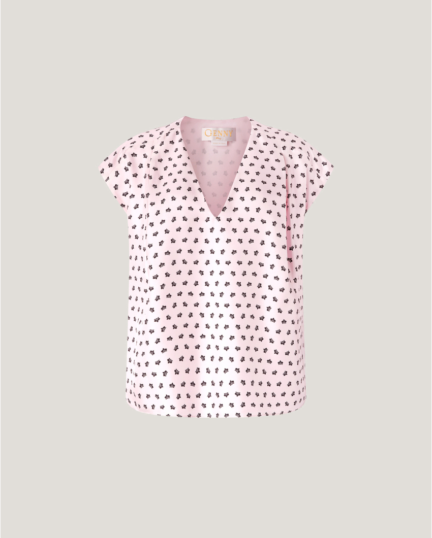 Micro Orchids silk top 