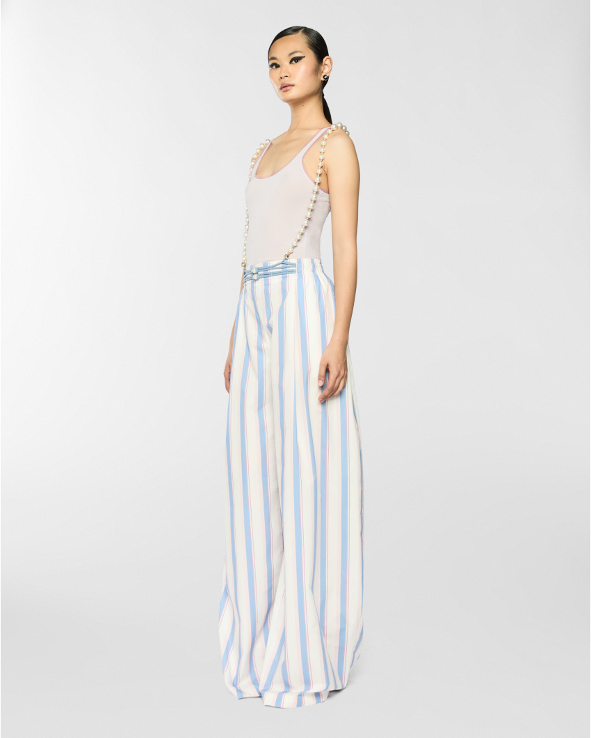Contrast trim tank top