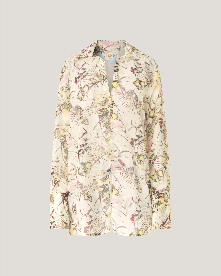 Jungle Orchids blouse