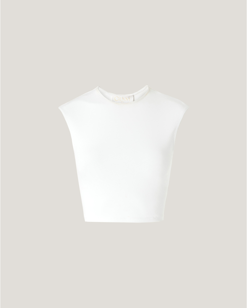 Sleeveless crop top