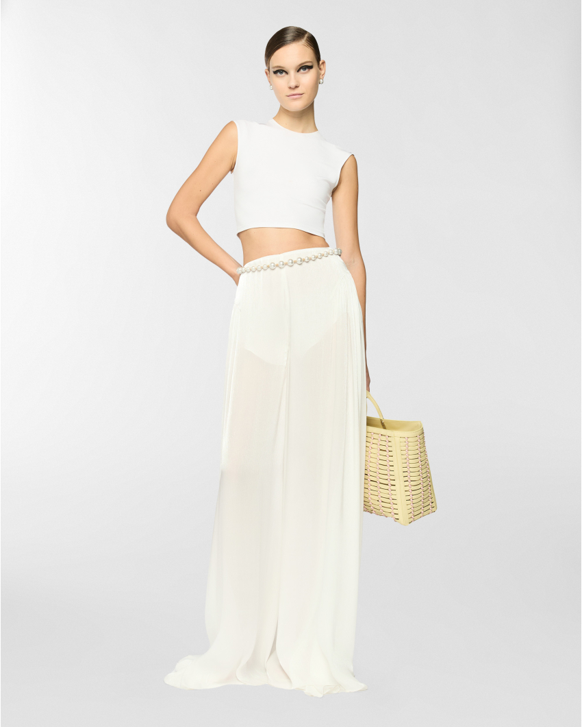 Sleeveless crop top