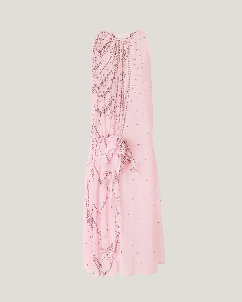 Micro Orchids dress with side flower