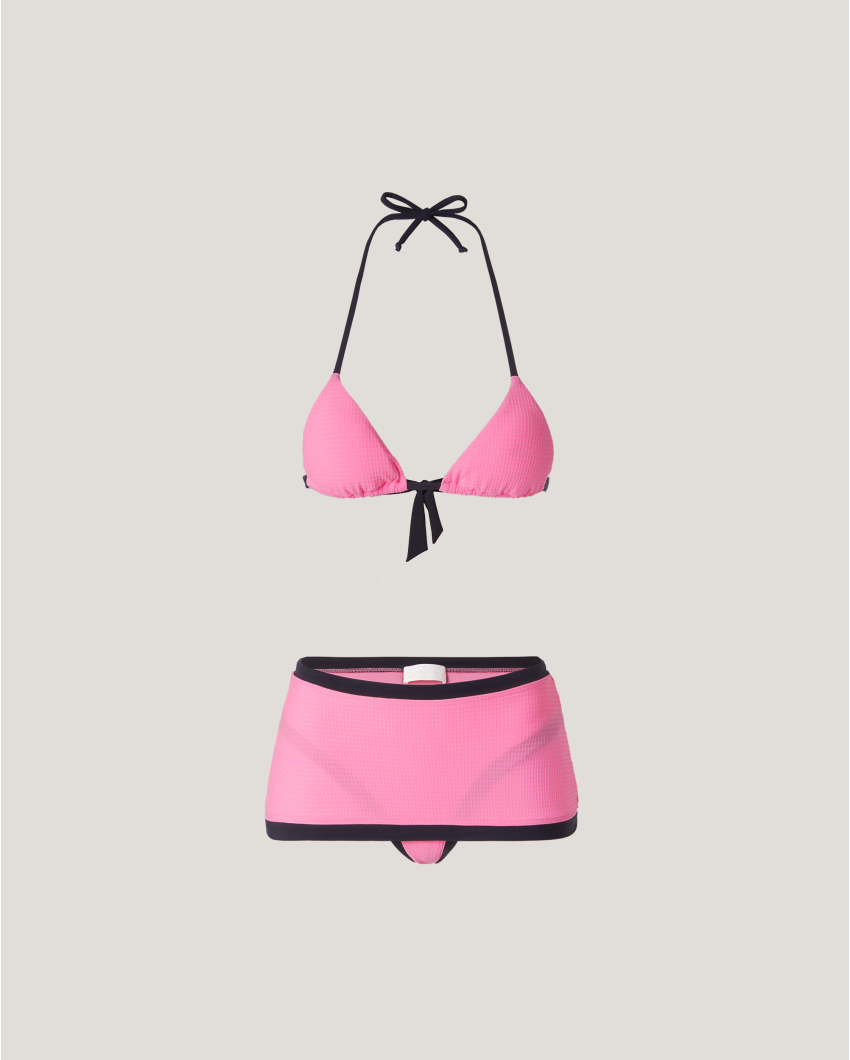 Bikini with mini skirt