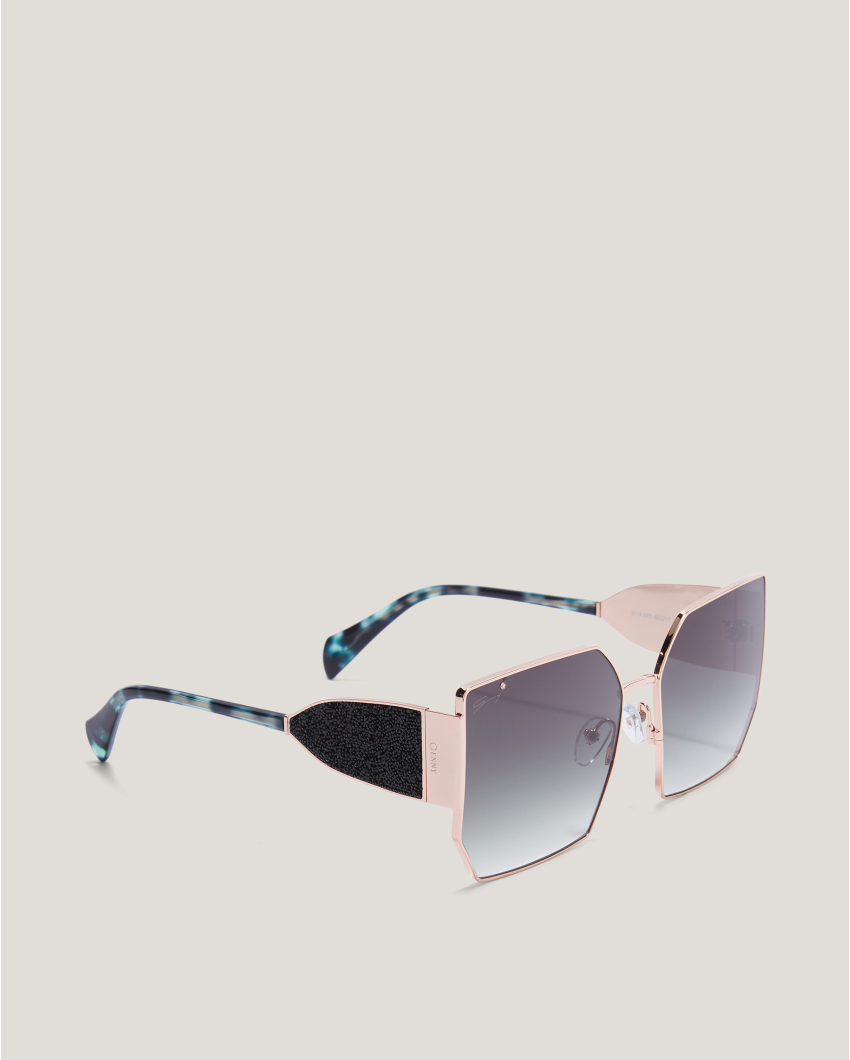 Square sunglasses with glitter